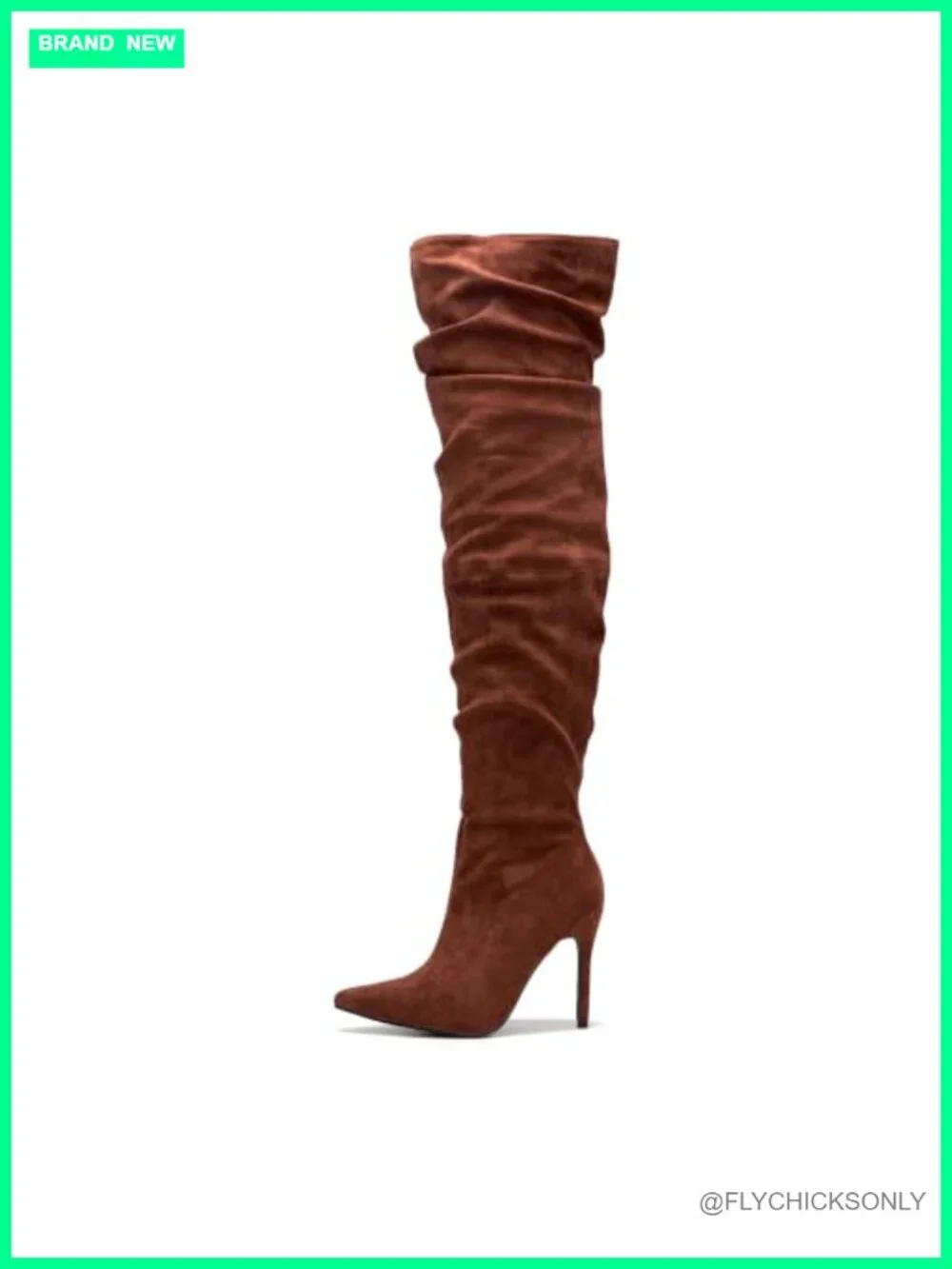 Cape Robbin Women's Thigh High Boots Pointed Toe Cowgirl Slouch Over the Knee